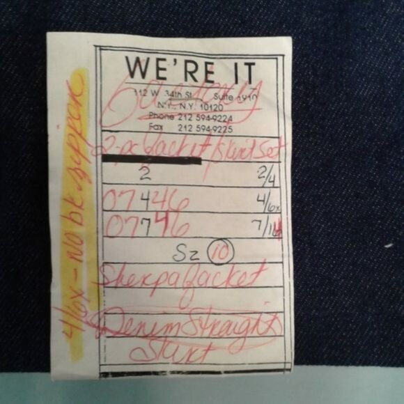 We're It Size 4 6X Skirt Straight Embroidery Floral Trim Blue Denim Jean NEW - Picture 5 of 6